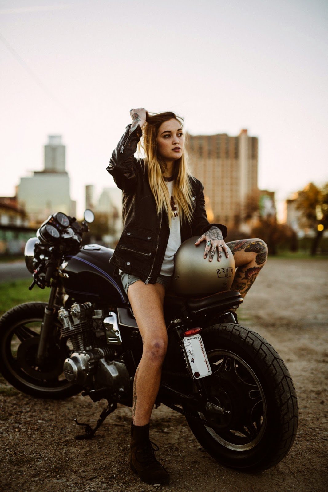 Beautiful girls and bikes in Samara