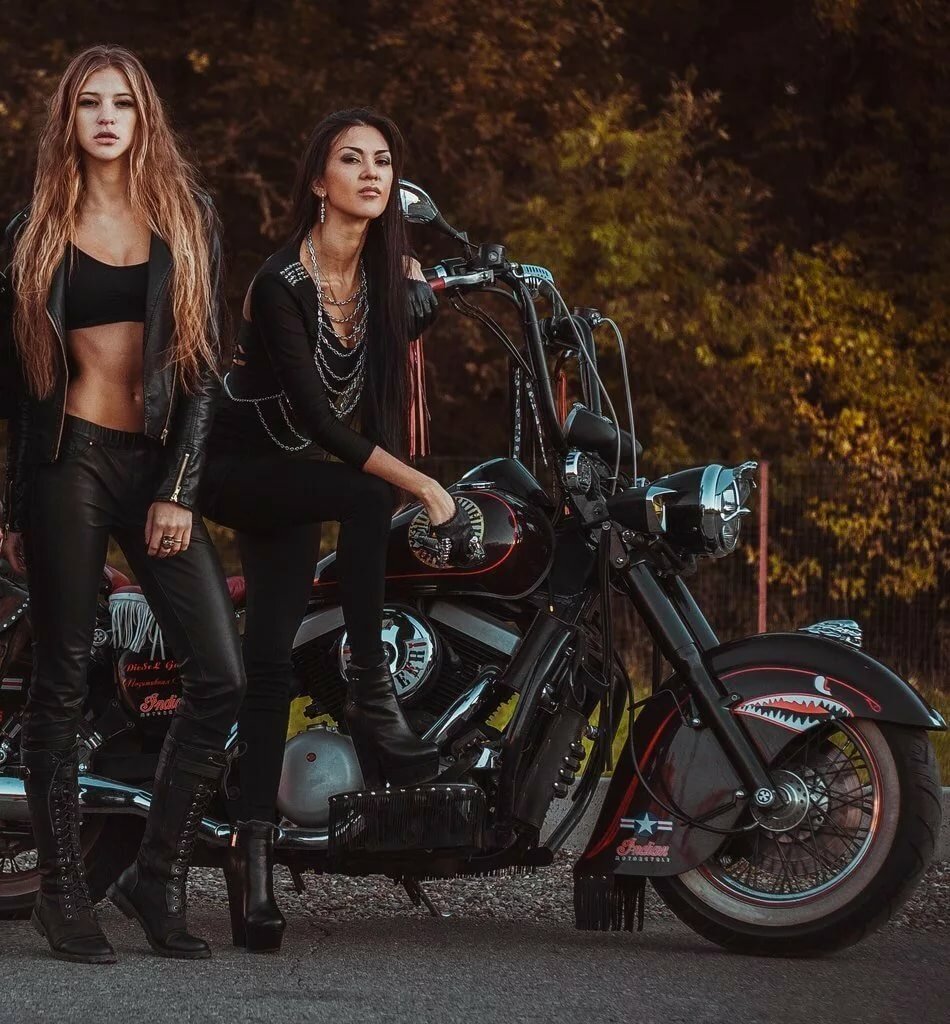 Beautiful girls and bikes in Samara