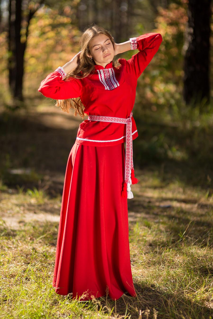 Underwear Women in Slavic costumes in Samara