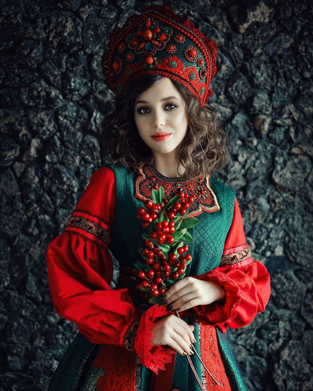 Nude girl Women in Slavic costumes in Samara